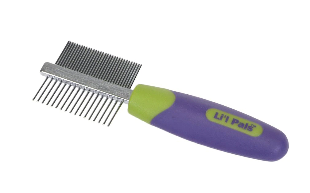 Li'l Pals Double-Sided Dog Comb, Color Varies 1 Li'l Pals Double-Sided Dog Comb, Color Varies