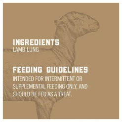 Bones & Chews All-Natural Lamb Lung Training Bites Dehydrated Dog Treats -Bones & Chews || Coastal Pet Products Sales 173304 PT5. SY630 V1568047321