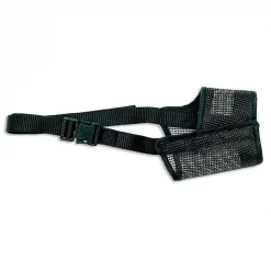 Coastal Pet Products Best Fit Adjustable Mesh Dog Muzzle, Black