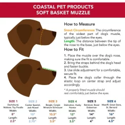Coastal Pet Products Soft Basket Dog Muzzle, Black -Bones & Chews || Coastal Pet Products Sales 195617 PT2. SY630 V1628224012