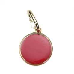 Coastal Pet Products Round Reflective Dog ID Tag, Red