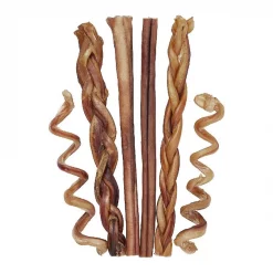 Bones & Chews Large Dog Bully Stick Variety Pack, 6 count