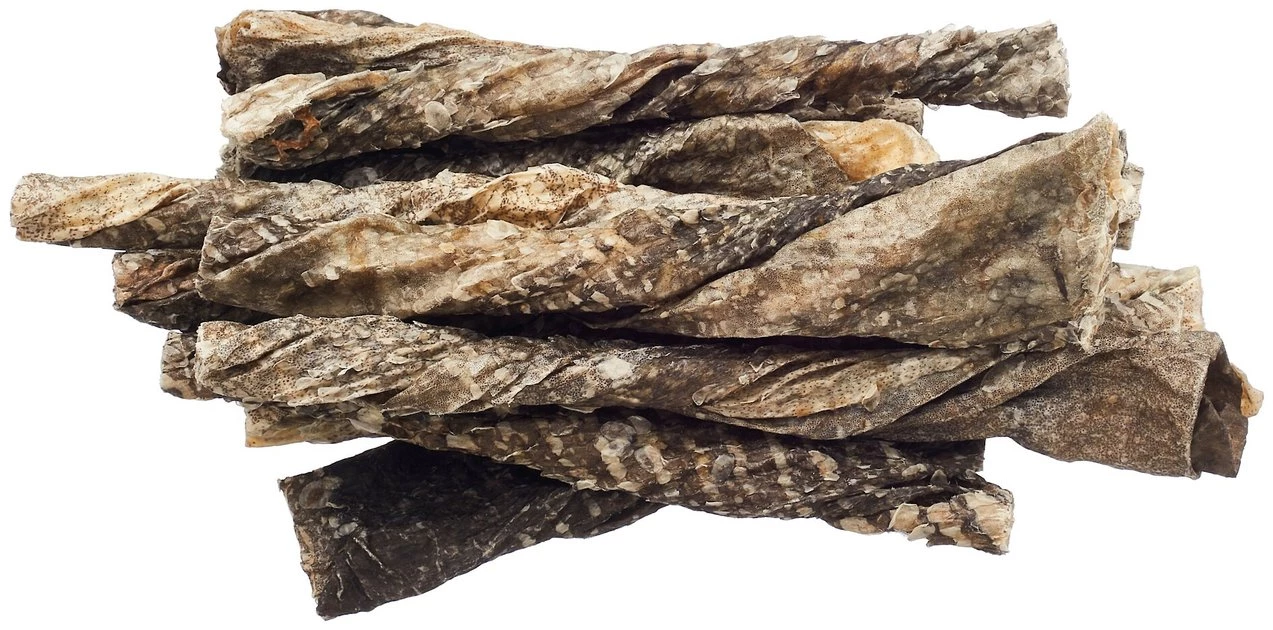 Bones & Chews 6” Cod Skin Twists Dog Treats, 12ct 1 Bones & Chews 6” Cod Skin Twists Dog Treats, 12ct