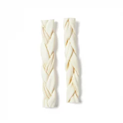 Bones & Chews 7" American Beefhide Braid Dog Treats, 2ct