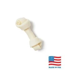 Bones & Chews Made in USA 4" Rawhide Bone Dog Treat, 1ct
