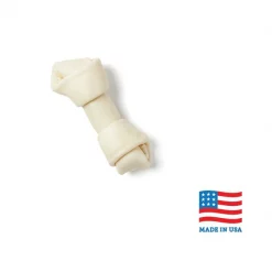 Bones & Chews Made in USA 6" Rawhide Bone Dog Treat, 1ct