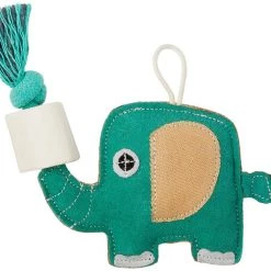 Bones & Chews Rope Elephant with Bone Dog Toy, 9"