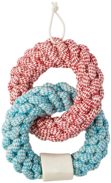 Bones & Chews Rope Rings with Bone Dog Toy, 1 count 1 Bones & Chews Rope Rings with Bone Dog Toy, 1 count