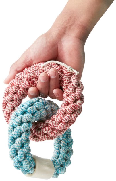 Bones & Chews Rope Rings with Bone Dog Toy, 1 count 4 Bones & Chews Rope Rings with Bone Dog Toy, 1 count - Image 4