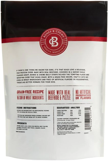 Bones & Chews Bully Strips Dog Treats, Beef, 9-oz bag 2 Bones & Chews Bully Strips Dog Treats, Beef, 9-oz bag - Image 2