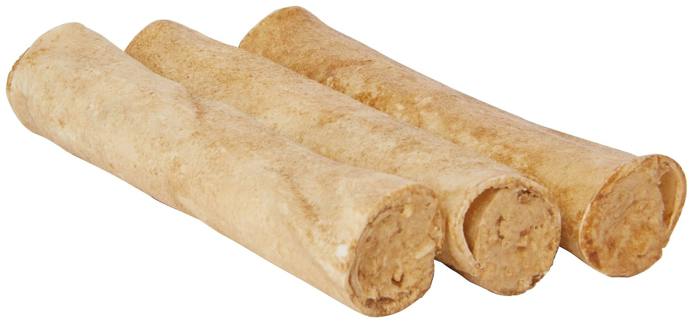 Bones & Chews 5" Stuffed Rawhide Roll Dog Treats, 10 count 4 Bones & Chews 5" Stuffed Rawhide Roll Dog Treats, 10 count - Image 4