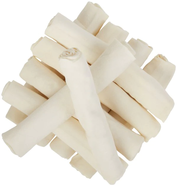 Bones & Chews 7" Rawhide Retriever Roll Dog Treats, 10 count 1 Bones & Chews 7" Rawhide Retriever Roll Dog Treats, 10 count