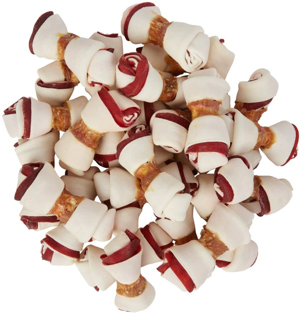 Bones & Chews Triple Flavor Mini Bone Rawhide Dog Treats, 25 count 1 Bones & Chews Triple Flavor Mini Bone Rawhide Dog Treats, 25 count