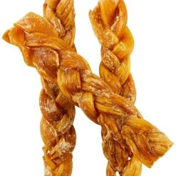Bones & Chews 9" Braided Water Buffalo Tendon Dog Chews