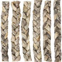 Bones & Chews 8" Braided Braided Cod Skin Dog Treats