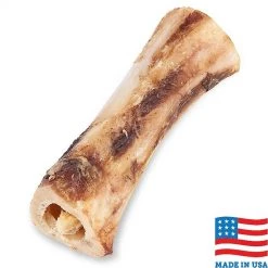 Bones & Chews Made in USA Roasted Marrow Bone 6" Dog Treat